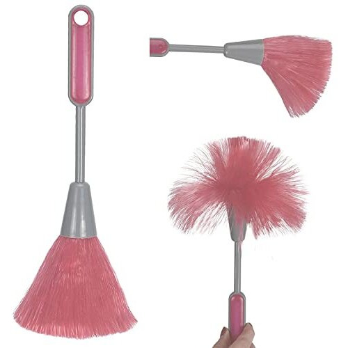 Lirabs 3 Pieces Pack Fluffy Microfiber Kitchen Duster Laptop Keyboard Brush Computer Screen Cleaner Tool, Multicolor
