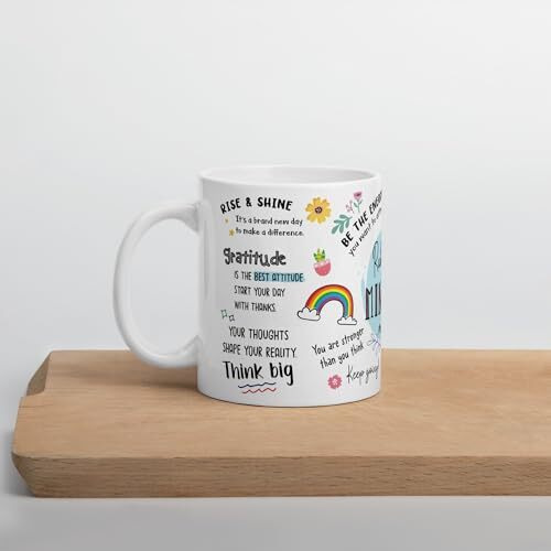 Visibee Personalized Name Mindset Mug - Customize With Your Name, 325Ml Ceramic Motivational Coffee Cup