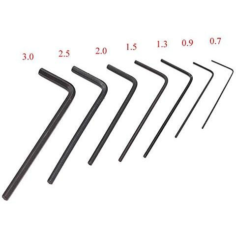 Tools-4-All Dayton Micro Size Allen Key 7 Pieces Set, Hex