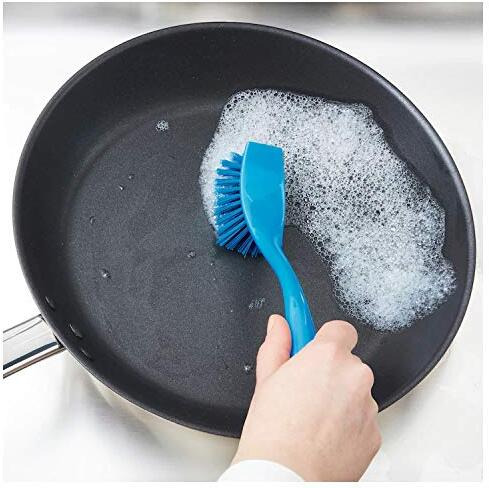Ikea Polypropylene Polyester Dish-Washing Brush (25 Cm, Assorted Colours) - Pack Of 4