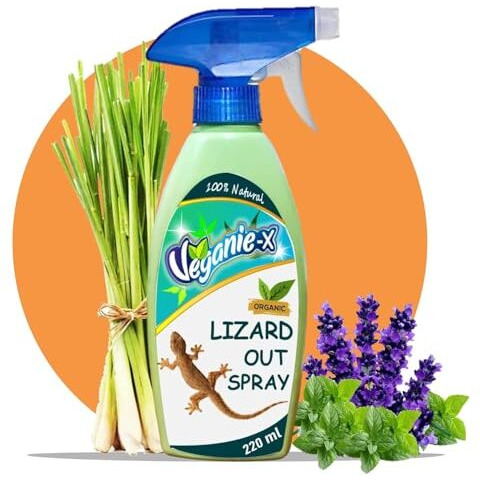 Veganie-X Lizard Repellent Spray 200Ml Natural Non-Toxic Chemical-Free Lizard Gecko Control