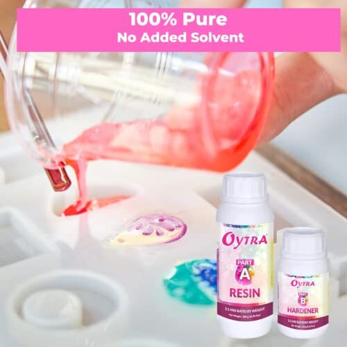 Oytra Resin Art Liquid Hardener 750 Grams For Craft Beginners Materials Kit Ultra Crystal Clear Coat Transparent Epoxy 2 1 Ratio Bubble Release Artists Jewellery Set Casting Tabletop Diy Project