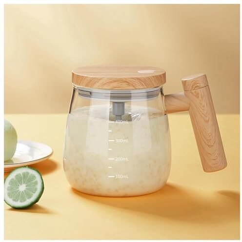 Vinsh Enterprise Self Stirring Mug With One-Button Operation And Insulated Design To Keep Beverages Warm - Coffee Mug Glass Automatic For Milk Protein Powder - 1 Pc