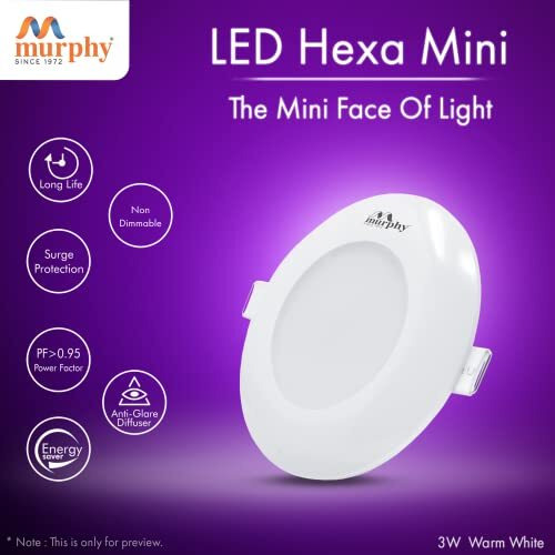 Murphy 3W Led Down Light (Warm White) - Pack Of 4