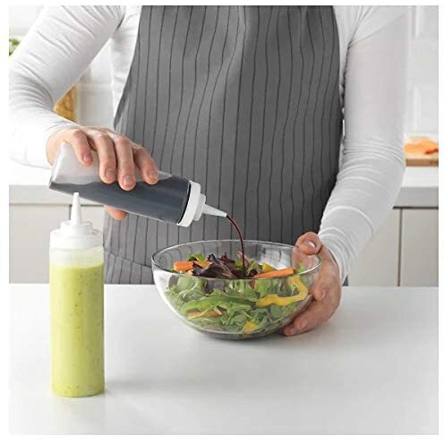 Ikea Plastic Squeeze Bottle, 330 Ml (Transparent) - Pack Of 2