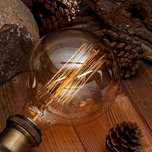 Citra 40W G80 E26/E27 Filament Light Bulb, Pack Of 2 (Warm White Led