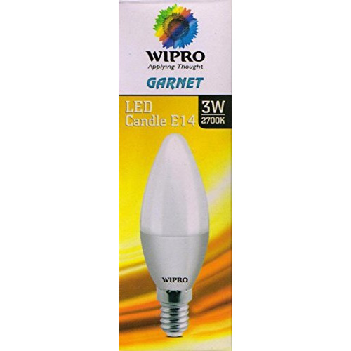 Wipro 3W E14 Led Yellow Bulb, Pack Of 2 (Garnet)