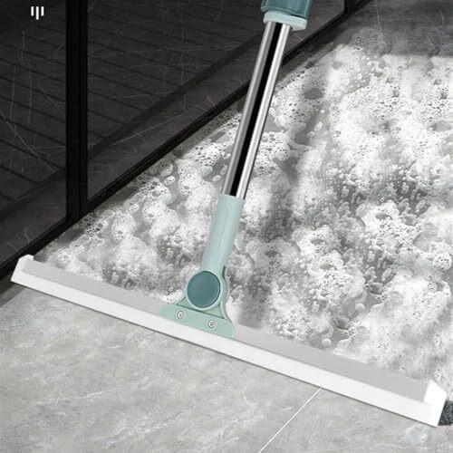 Kinjoru 50-Cm Heavy Duty Magic Broom Silicon Floor Wiper - 180-Degree Rotating Squeegee For Bathroom, Home, Garage, Tile, Marble & Glass Window Cleaning