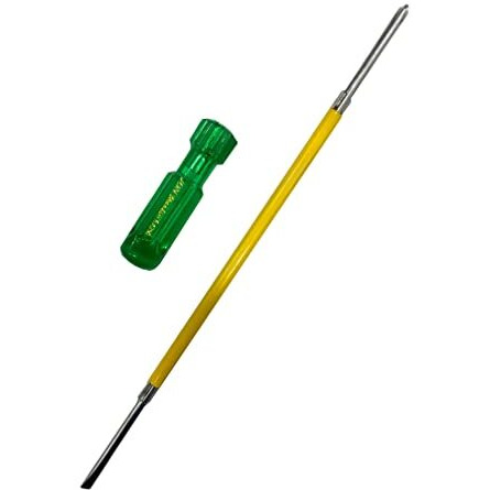 Jon Bhandari Tools Insulated Magnetic Two-In-One Screwdriver | Slotted & Phillips Head (6 X 250Mm) | Heavy Duty, Shockproof Handle For Home & Electrical Use