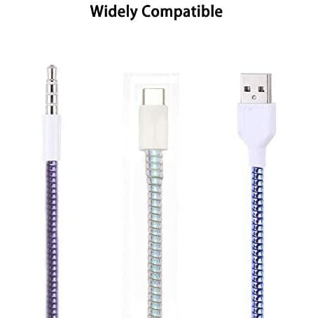 Gadgetbite Ultimate Cable Protector | Spiral Cable Protector 1.5 Meter/Cable Protector 150 Cm | Plastic Cord Wire Charger Winder For Iphone And Android Charging Cables - Silver (Pack Of 3)