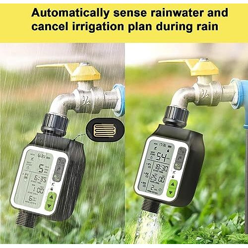 Oriley Drip Irrigation Water Timer Programmable Automatic Watering System Digital Controller Ip65 Waterproof Hose Faucet System With Child Lock Lcd Screen For Lawn Garden Farm Flowerbed
