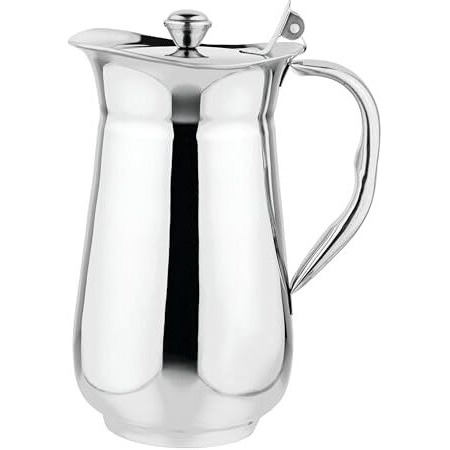 Prabha Water Jug Steel 1.8 Litre Victoria Daily Use Home/Kitchen | 1800Ml Water Jugs For Dining Table | Water Jug With Lid Milk/Juice |Serve Water Pitcher Rust-Free Durable & Elegant Jug For Serving
