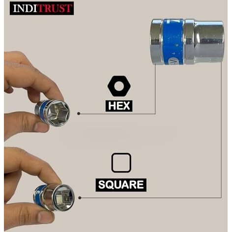 Inditrust New 32Pcs/Set Heavy Duty  Rachet Professional Wrench Socket Set Hardware Car Boat Motorcycle Repairing Tools Kit Multitool Hand Tools Car-Styling & Plastic Toolbox Storage Case Socket Set
