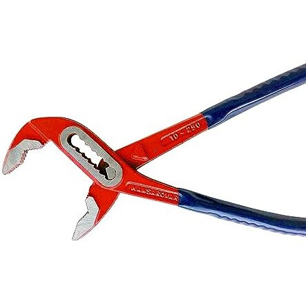 Squaro Adjustable Heavy Duty Plumber Water Pump Pliers Box Joint Type For Use On Pipes And Nuts Wrench Pipe Spanner Multipurpose Tools For Home & Professional Use (10 Inch,250 Mm)