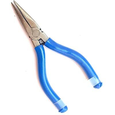 Pilerman Silk Thread Jewellery Making Pliers Combo Long Nose, Round Nose And Side Cutter Pliers - Pack Of 3 Pieces (Jk-3 Msf-Blue)