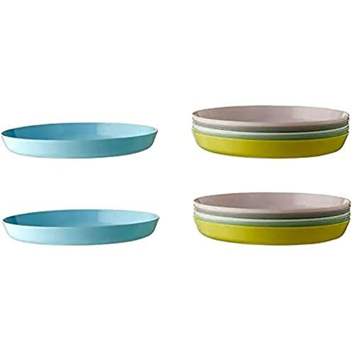 Ikea Plastic Plate - Pack Of 12, Multicolour