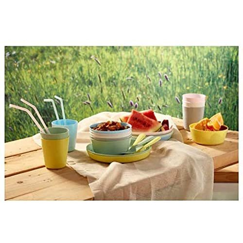 Ikea Plastic Plate - Pack Of 12, Multicolour