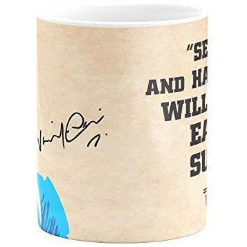 Eagletail India Virat Kohli Quote Printed Ceramic Coffee Mug 11Oz