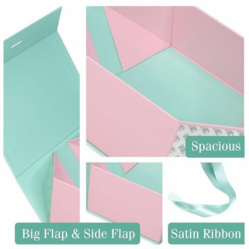 Rbs - Rigid Box Sivakasi Gift Boxes For Presents (23 X 16 X 10Cm) Boxes For Gifting (1 Pack) Box For Gift Packing Holds Up To 5Kg Multipurpose Gift Box For Birthday Gifting (Tiffany Blue)