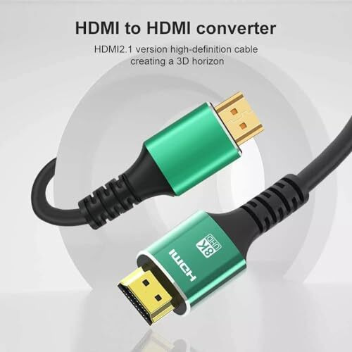 Etzin 3M 8K Ultra Hd Hdmi Cable Arc Hdmi 2.1 Cable, High-Speed Hdmi Cord 48Gbps 8K@60Hz, 4K@120Hz Dolby Atoms (Hdcp 2.2&2.3, 3D, Hdr10) For Soundbar. (8K 3M) Epl-1153Cc