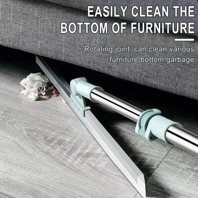 Zexrel 2 In 1 Floor Cleaner Brush Multifunction Magic Broom,Silicone Floor Squeegee Broom With Long Handle,Scraping Besom For Floor Bathroom Kitchen Shower Tile Pet Hair- (1)