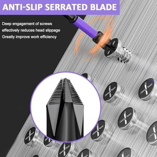 Serplex 6Pcs Magnetic Phillips Drill Bits Set, Assorted Sizes, Anti-Slip Grooves, High Impact Steel, Universal Compatible, For Power & Impact Drivers, Enhanced Magnetic Tips For Precision