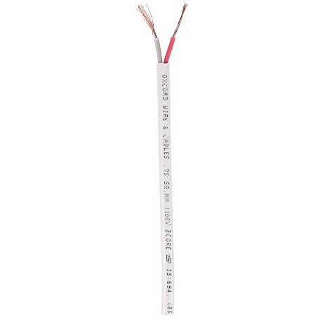 Oxcord Twin Flat 2 Core Copper Wires And Cables .75Mm (15 Yard / 13.71 Meter / 45 Feet)