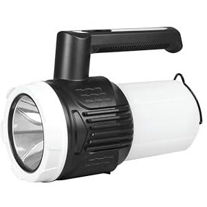Philips Trek 5W Rechargeable Emergency Light | Long Lasting Light With 2400 Mah Battery And 5.5 Hours Backup | 3 Main Light Modes, Rapid On-Off And Stepless Dimming Feature | (Cool White + Warm White)