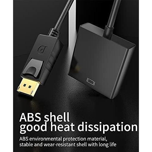 100Fit Display Port To Hdmi Adapter, 1080P Display Port Dp To Hdmi Cable Male To Female Port Support Video & Audio Compatible With Computer, Pc, Monitor, Projector, Hdtv (Not Bidirectional)
