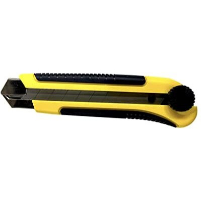 Jon Bhandari Tools Heavy-Duty Utility Knife  25Mm Steel Blade Cutter With Ergonomic Grip For Precision Cutting Of Plastic, Cardboard, Wood, Textiles, Carpet, Leather, Drywall, Cloth & More