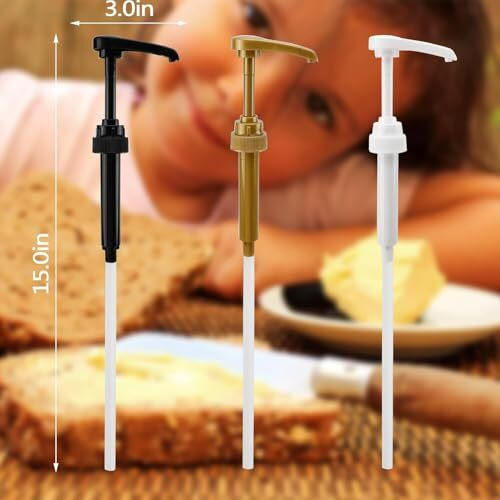 Thw 6Pcs Coffee Syrup Pump Dispenser, Fits 750Ml Bottles, For Skinny Syrup, Jam, Dish Soap, Shower Gel, Cosmetics, Lotion (Gold, White, Black)