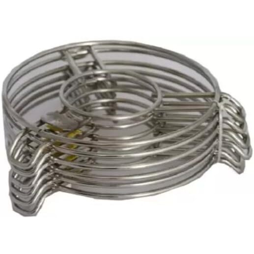 Kitdor Stainless Steel Hot Pot Stand For Kitchen (Pack Of 6) | Trivets For Heat Damage Protection For Counter Tops | Round Table Ring Set Of 6, Heat Resistant Steel Stand For Hot Utensils