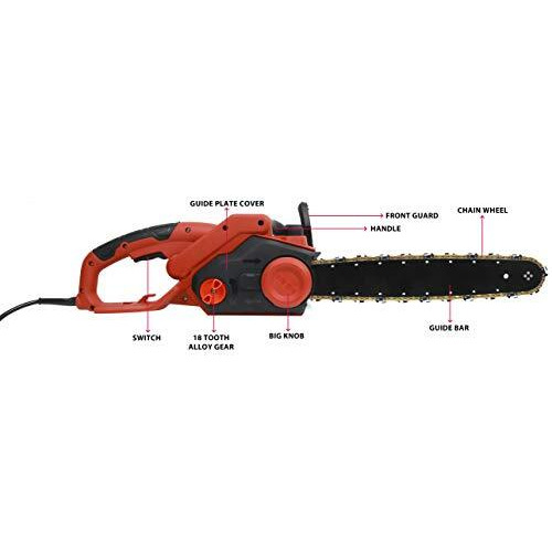 Ibell Electric Chain Saw Ec16-18, 1800W, Copper Armature, 16" Guide Bar And Chain, 1200 Rpm, 405 Mm, Automatic Oiler