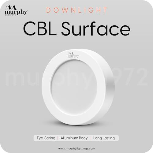 Murphy 5Watts Cbl Round Surface Down Light (Cool White) -Pack Of 2(Others)