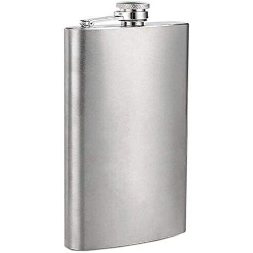 Birud Hip Flask 10 Oz Design Engraved Alcoholic Beverage Holder Wine Whiskey Drinks Bottle (295 Ml)