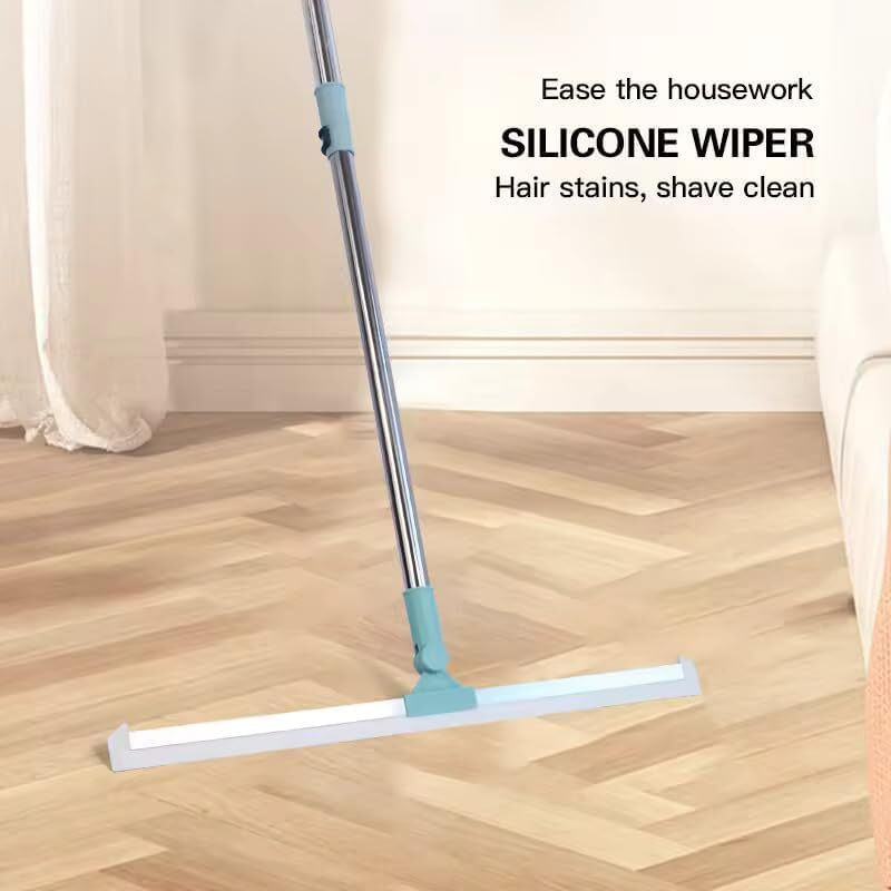 Finalize 2 In 1 Floor Cleaner Brush Multifunction Magic Broom,Silicone Floor Squeegee Broom With Long Handle,Scraping Besom For Floor Bathroom Kitchen Shower Tile Pet Hair- (1)