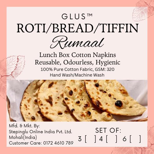 Glus Cotton Set Of 2 Double Layer Roti Clothes Wrap With Flaps Casement Cotton Cloth For Chapati For Hot Case Kitchen Chapati Cloth,Colour Maroon,Navyblue