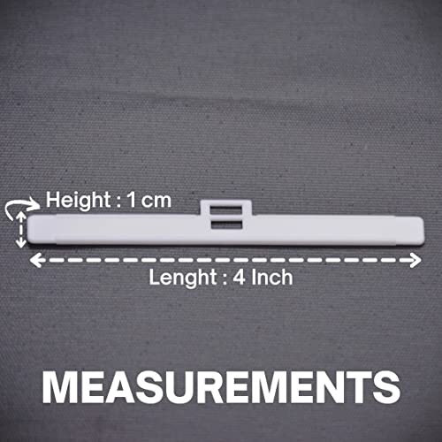Fapbadri Vertical Plastic Blind Hanger - 50 Pieces