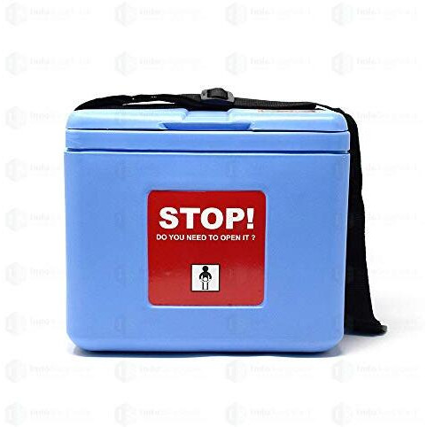 Is Indosurgicals Small Vaccine Carrier With 2 Icepacks - 0.80 L