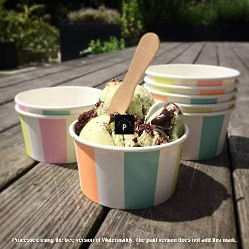Pocheon - 1000 Pcs Disposable Wooden Biodegradable And Eco-Friendly Spoon Wooden Ice-Cream And Dessert Spoon | Used For Tasting, Sampling, And Crafts Size 75 Mm (1000)