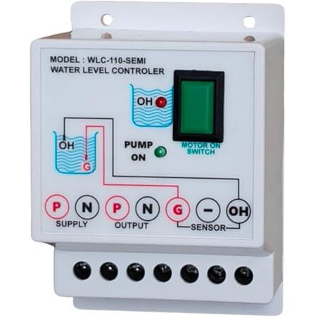 Microtail Semi Automatic, Manually Start And Auto Stop Water Level Controller With Sensors