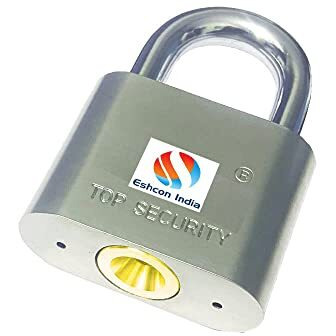 Eshcon Brass Cylinder Heavy Duty Top Security Padlock 50Mm With 3 Keys[Imported Lock]