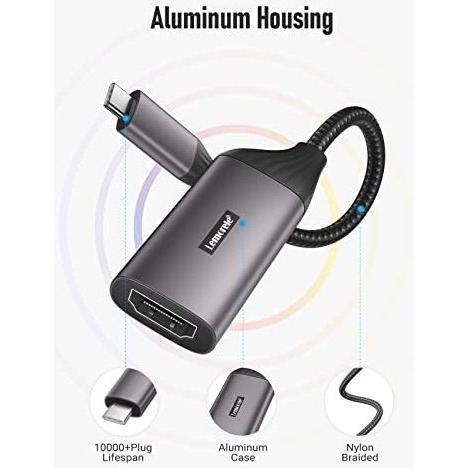 Lemorele Usb C To Hdmi Adapter 4K With Video Audio Output Compatible For Macbook Pro, Macbook Air, Pixelbook, Surface Pro, Ipad Pro, Ipad Air, Xps, S10, S9+ And More