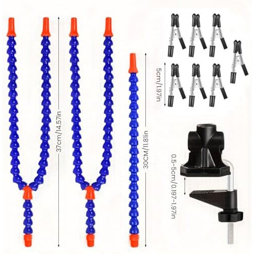 Serplex Soldering Station With 5 Flexible Arms And Insulated Alligator Clips, Soldering Helping Hands Clamp Soldering Station Helping Hands Soldering Tool Pcb Holder Flexible Arms