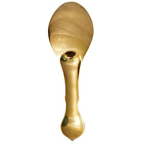 Bona Fide - Pure Brass Serving Spoon, Rice Chamcha, Palta 9 Inch Long For Serving