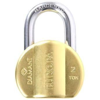 Europa L365Bm Dimple Key Lock (Brass)