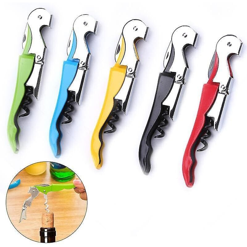 Royals Black Stainless Steel Wine Cork Screw Opener | Black Bottle Opener For Wine And Beer
