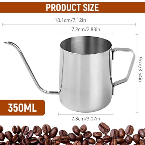Supvox Pour Over Coffee Gooseneck Water Kettle 350Ml Coffee Pot Gooseneck Kettle Hand Drip Kettle Pour Over Coffee