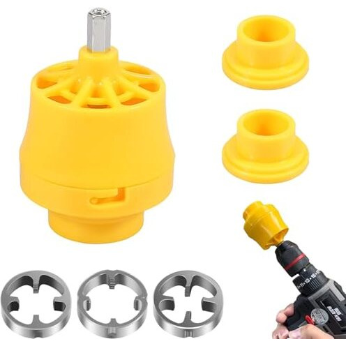 Serplex Pipe Threading Dies For Electric Drill, Plastic Pipe Tap Die Set With 3 Dies, 3-Sizes 1/2'', 3/4'', 1'' Snap-On Pipe Threader Tool Attachments No Burr Threader Dies For Pvc Pipe, Plastic Pipe