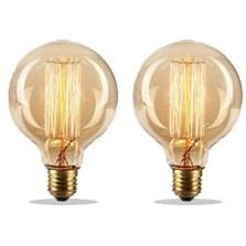 Kinis Vintage Style Incandescent Light Bulbs/Bulb For Wall Light/Bulb For Hanging Light/Bulb For Pendant Light/Bulb For Chandelier/Bulb For Decorative Lights (Kin-G80 Bulb, Pack Of 4)